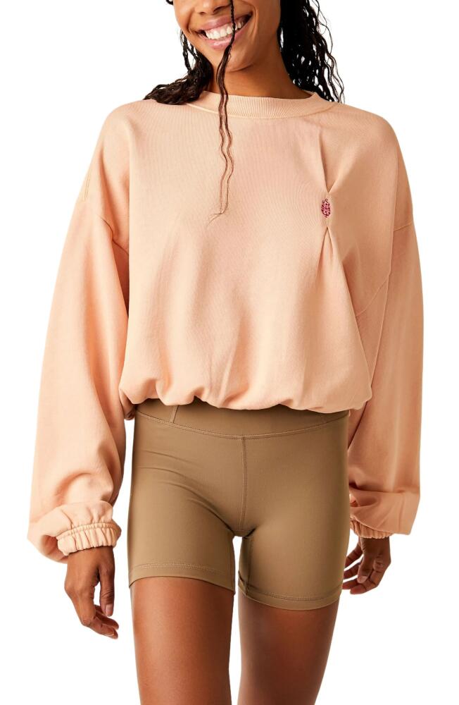 FP Movement by Free People Start to Finish Bubble Sweatshirt in Pretty In Peach Cover