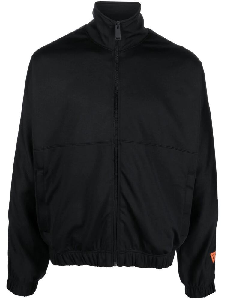 Heron Preston logo-patch tracktop - Black Cover