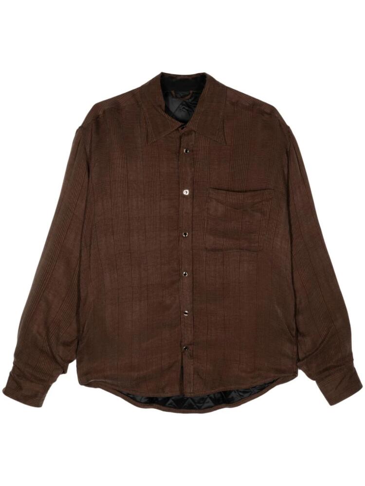 4SDESIGNS buttoned shirt jacket - Brown Cover