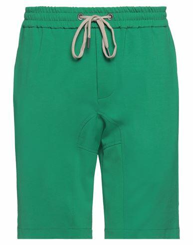 Hōsio Man Shorts & Bermuda Shorts Green Cotton, Polyamide, Elastane Cover