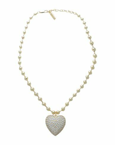 Luv Aj Woman Necklace Gold Brass, Cubic zirconia Cover