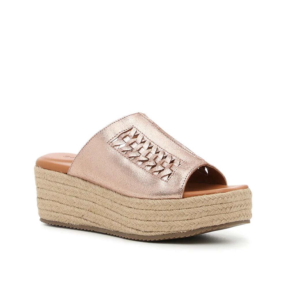 Gentle Souls Silvana Espadrille Sandal | Women's | Rose Gold Metallic Cover