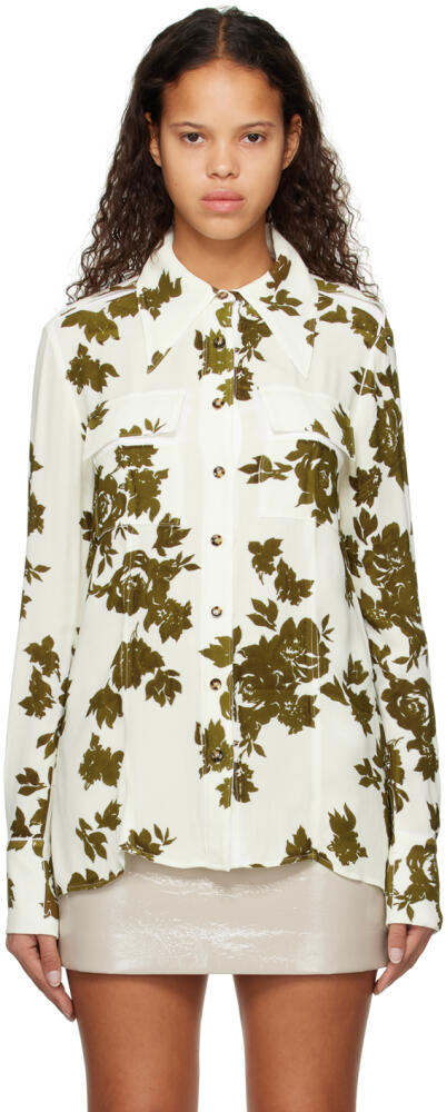 Proenza Schouler Off-White Floral Shirt Cover