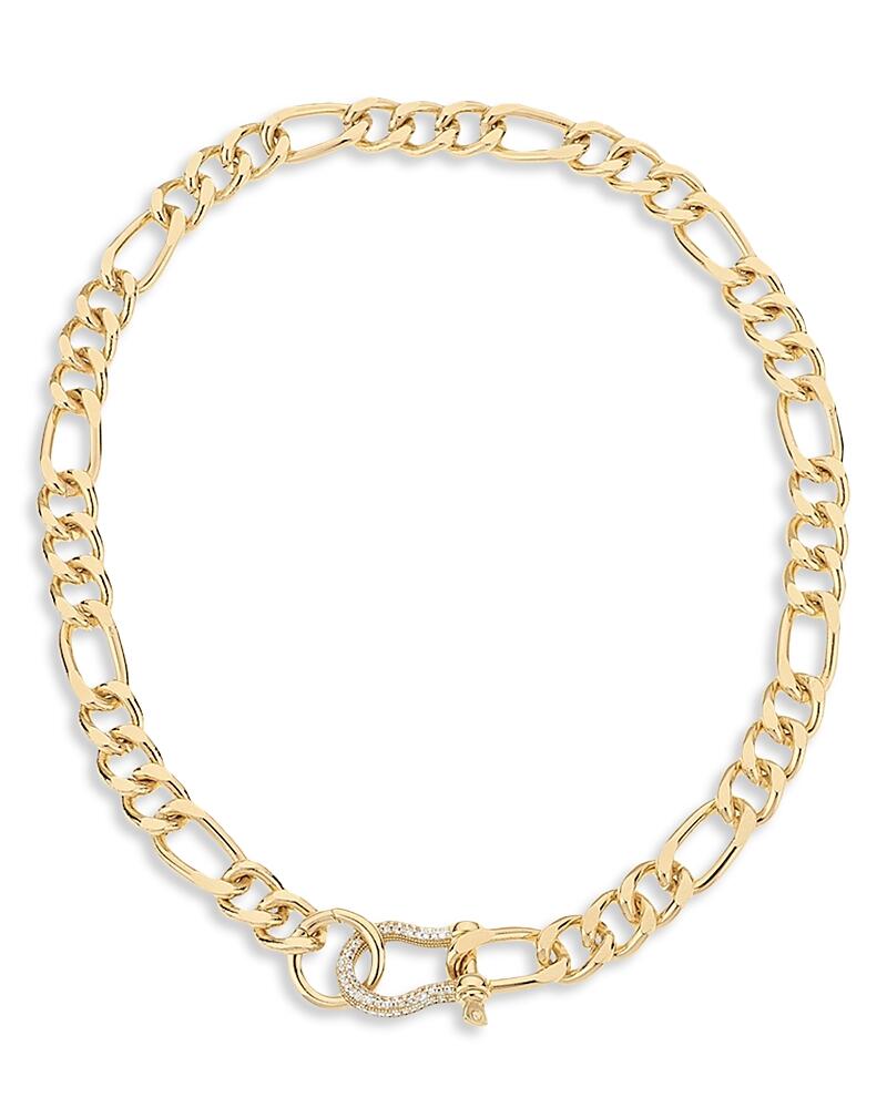 Ettika Cuffed Love Pave Collar Necklace in 18K Gold Plated, 16 Cover