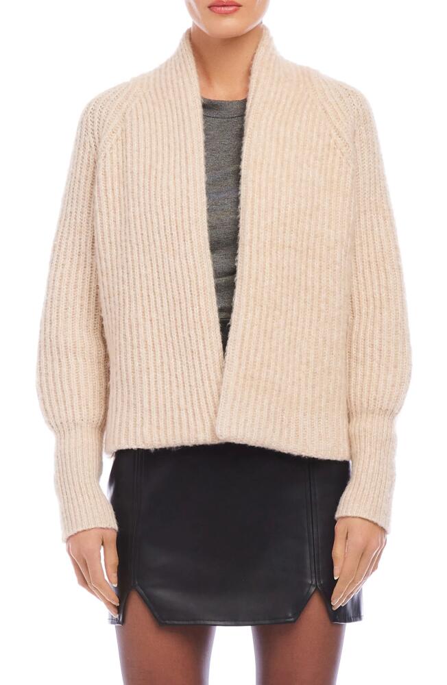 FIFTEEN TWENTY Cely Open Front Cardigan in Bone Cover