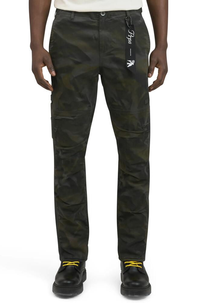 PRPS Palo Duro Utility Pants in Black/Green Multi Cover