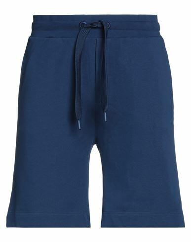 Trussardi Man Shorts & Bermuda Shorts Blue Cotton Cover