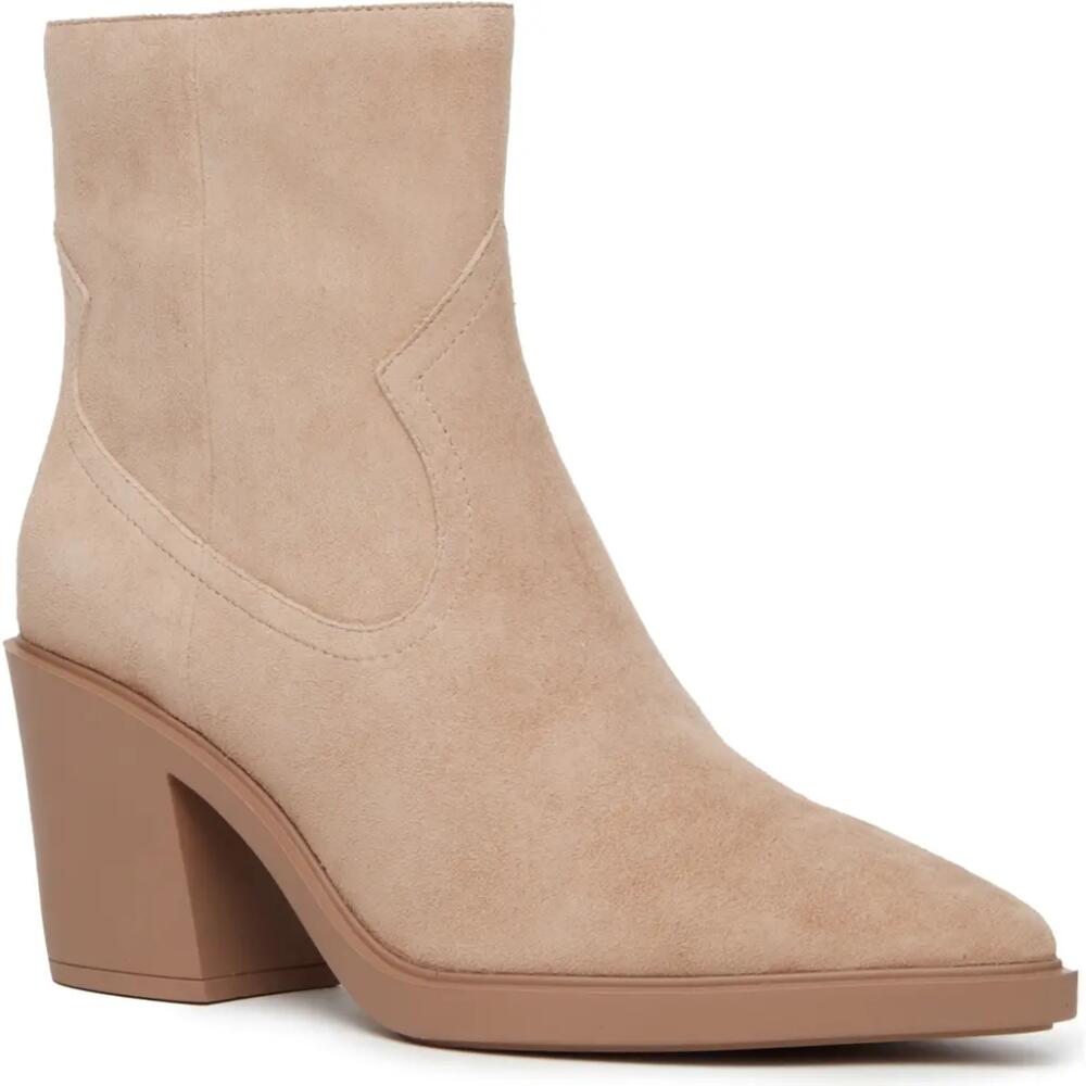 PAIGE Glenn Pointed Toe Bootie in Light Tan Cover