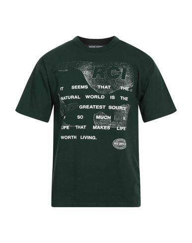 Reese Cooper Man T-shirt Green Cotton Cover