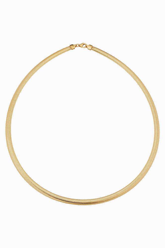 Oradina 14K Yellow Gold Mesh Glamour Choker Cover