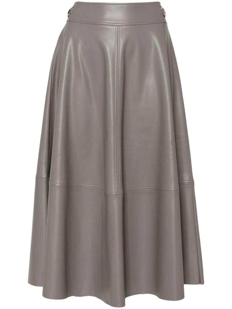 LIU JO coated midi skirt - Grey Cover