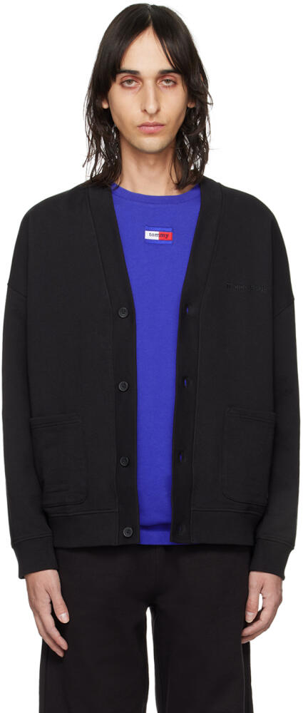 Tommy Jeans Black Embroidered Cardigan Cover