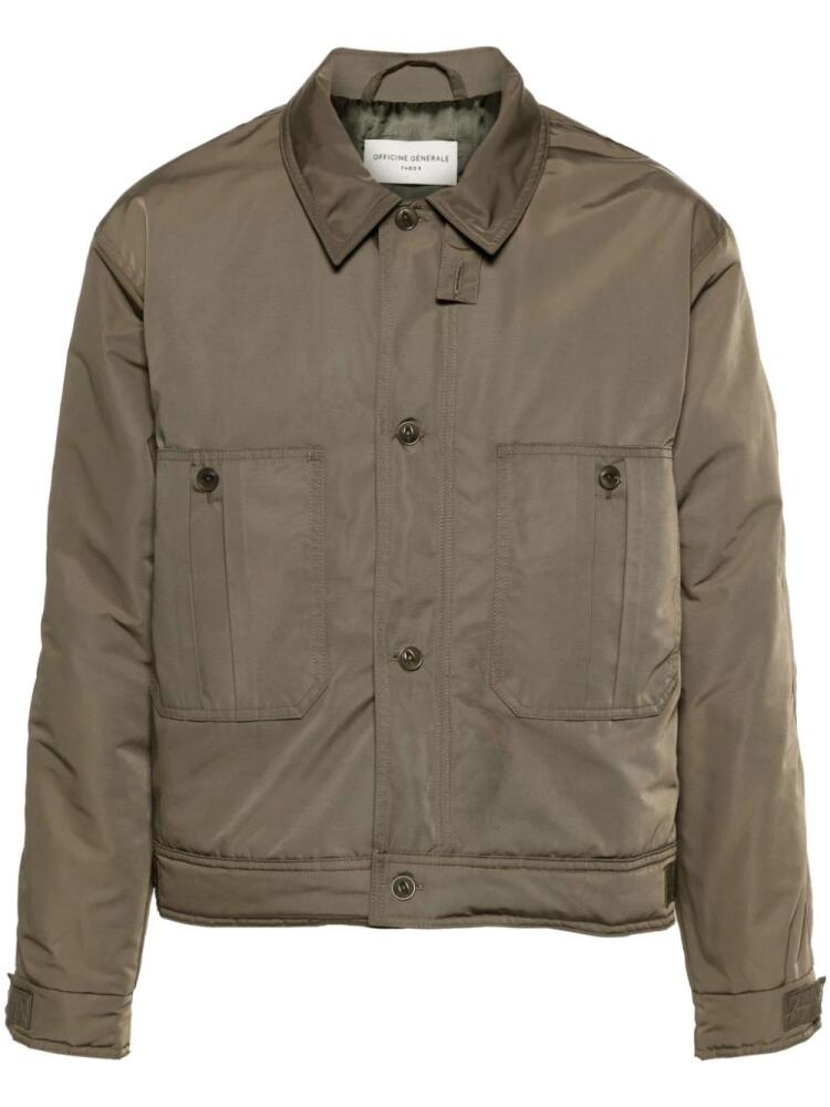 Officine Generale Pete bomber jacket - Green Cover