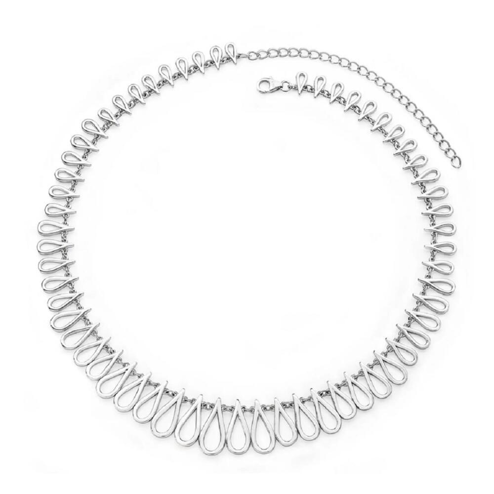 Lucy Quartermaine Large Petal Necklace in Sterling Silver Cover