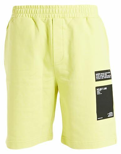 Helmut Lang Man Shorts & Bermuda Shorts Acid green Cotton Cover