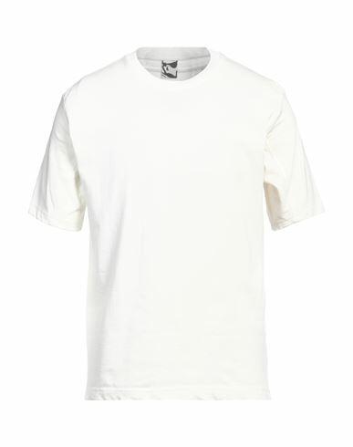 Gr10k Man T-shirt Ivory Cotton Cover