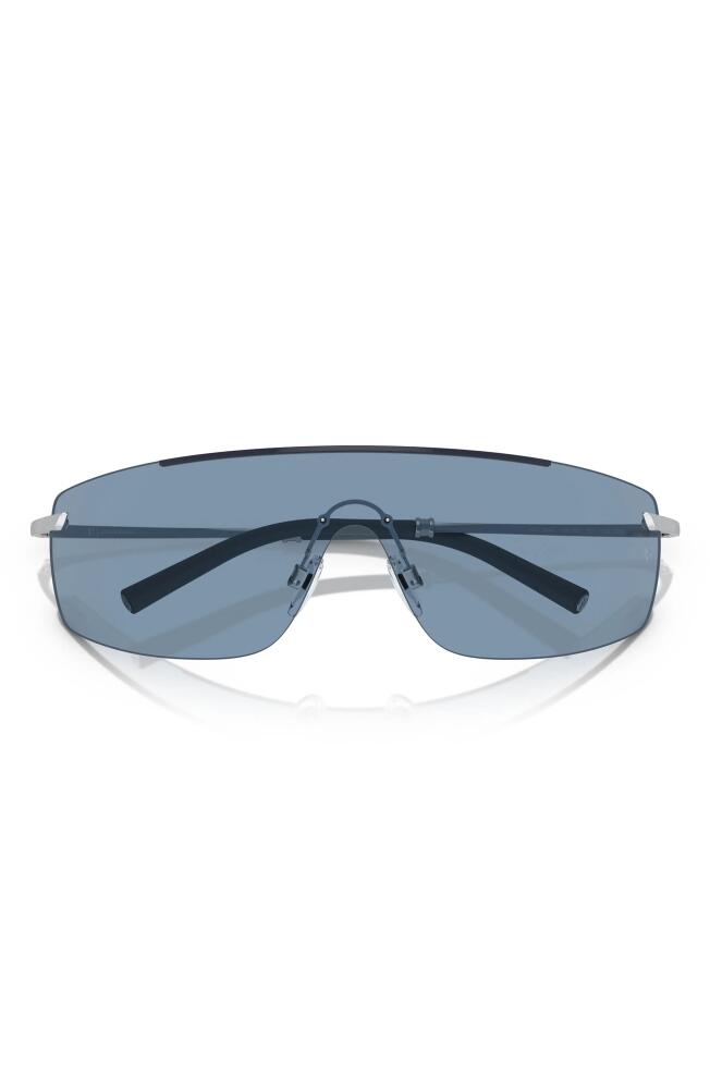 Oliver Peoples Roger Federer 138mm Rimless Shield Sunglasses in Blue Cover