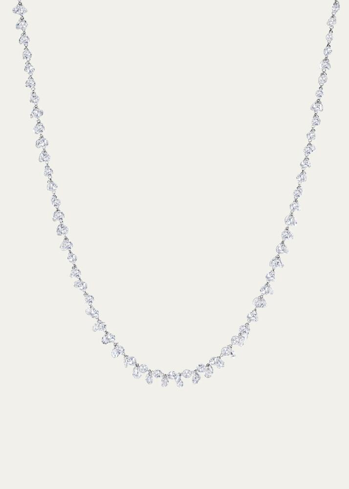 64 Facets 18K White Gold Necklace with Diamonds, 18"L Cover