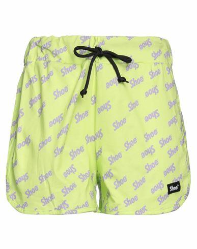 Shoe Woman Shorts & Bermuda Shorts Acid green Cotton Cover