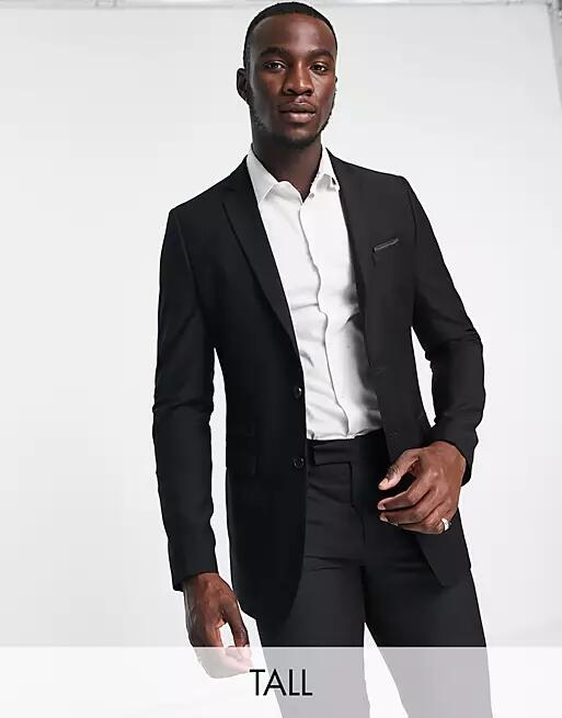 French Connection Tall suit jacket in black Cover