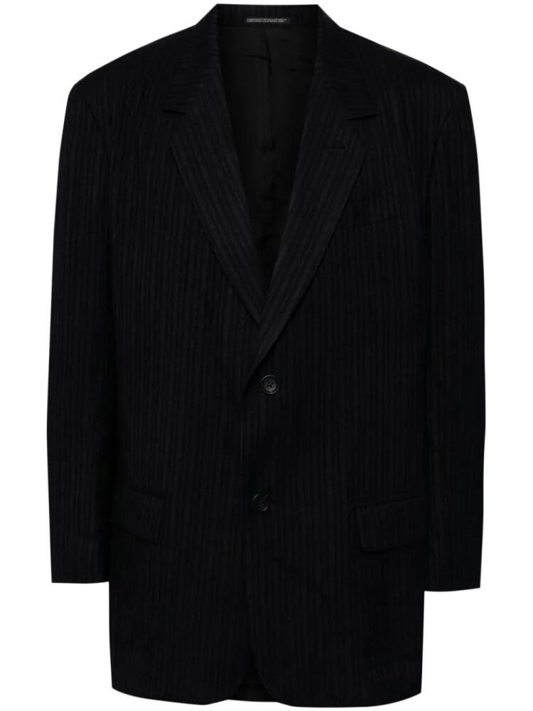 Yohji Yamamoto striped blazer - Black Cover