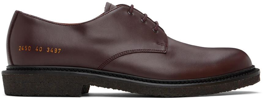 Common Projects Burgundy Officer's Derbys Cover