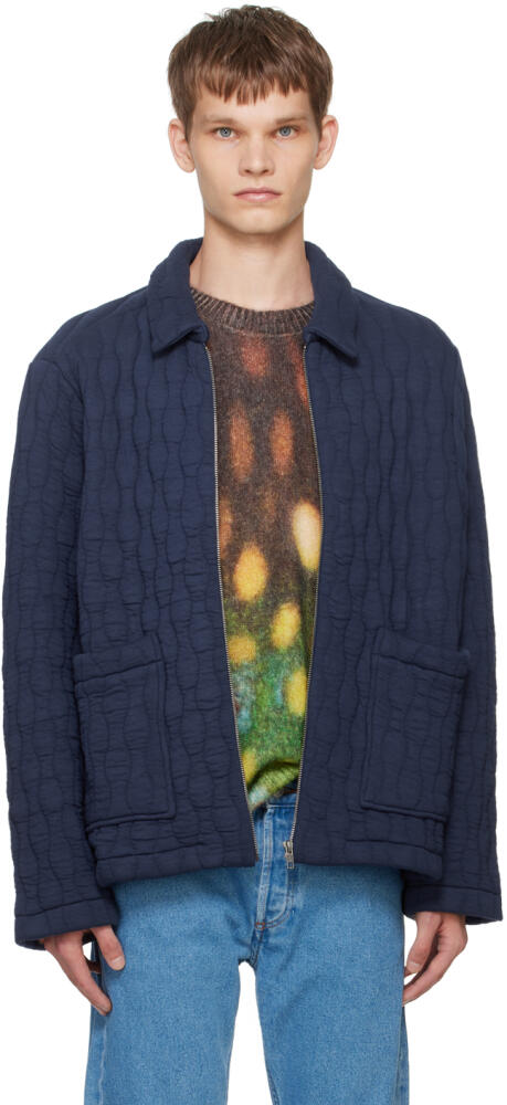 A.P.C. Navy Tame Impala Edition Fish Jacket Cover