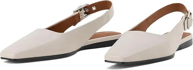 Vagabond Shoemakers Wioletta Leather Slingback Flat (Off White) Women's Shoes Cover