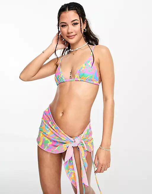 Kulani Kinis Mini mesh sarong in tutti frutti-Multi Cover