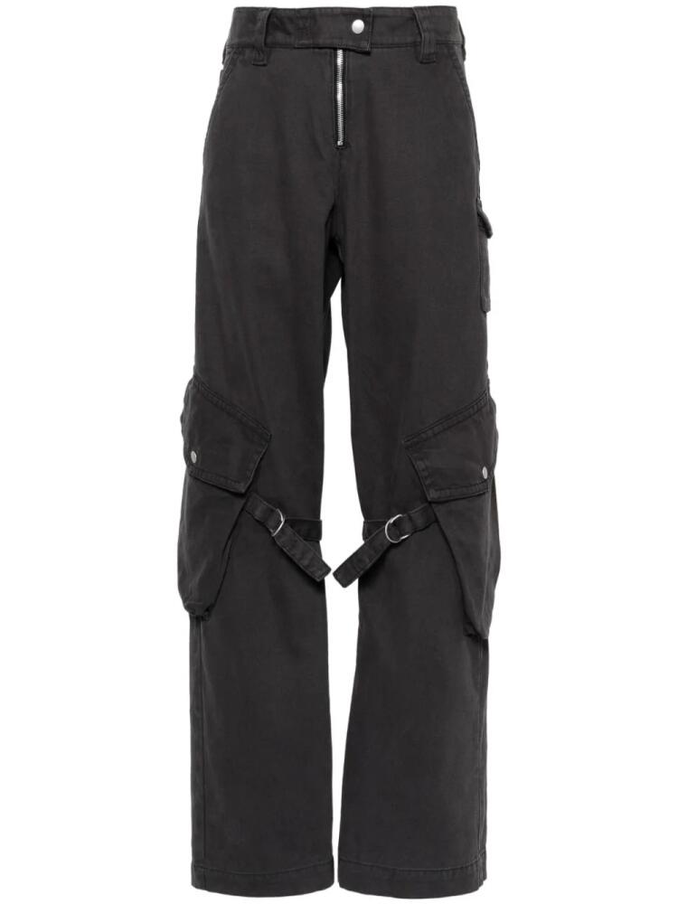 Acne Studios mid-waist straight-leg trousers - Grey Cover