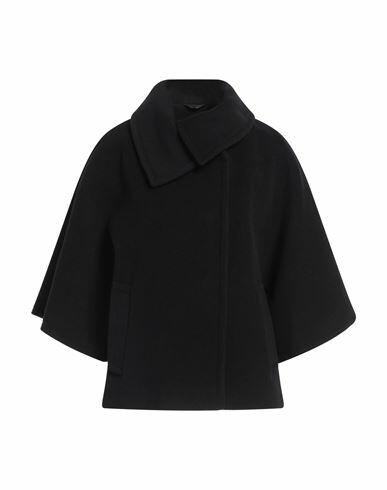 Cinzia Rocca Woman Coat Black Wool, Polyamide, Cashmere Cover