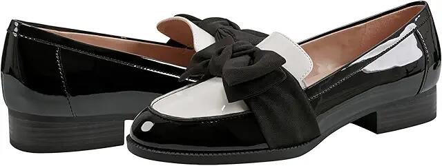 Bandolino Lindio (Black/Cream Patent) Women's Shoes Cover