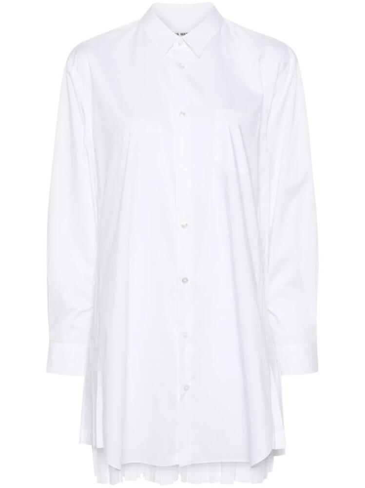 Junya Watanabe plissé poplin shirt - White Cover