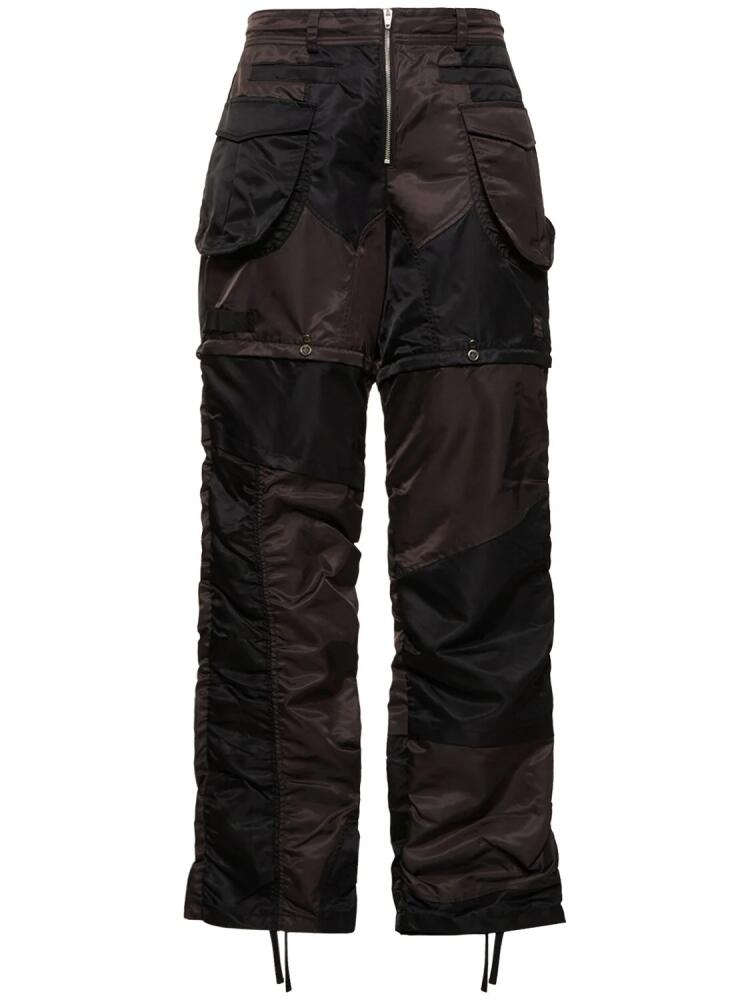 ANDERSSON BELL Detachable Patchwork Nylon Cargo Pants Cover