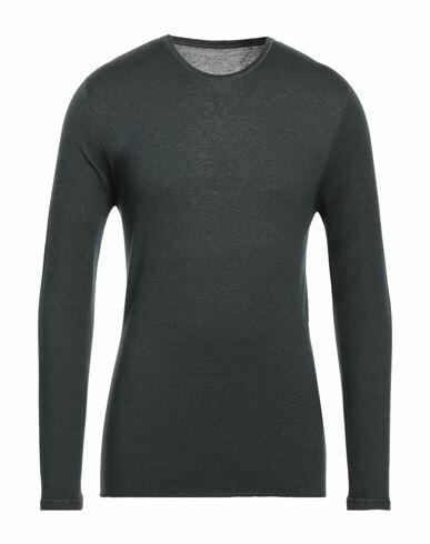 Majestic Filatures Man Sweater Dark green Cashmere Cover