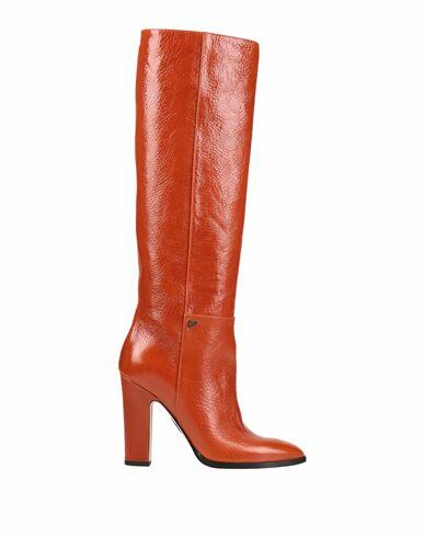 Dsquared2 Woman Boot Orange Calfskin Cover