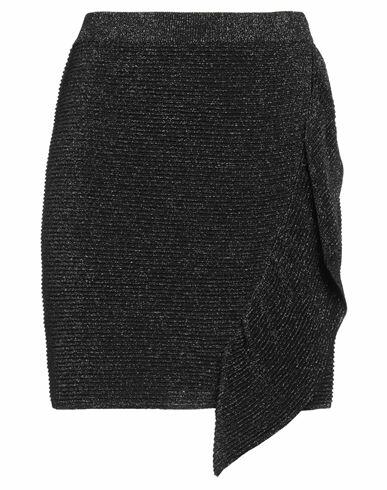 Boutique Moschino Woman Mini skirt Black Viscose, Polyester Cover