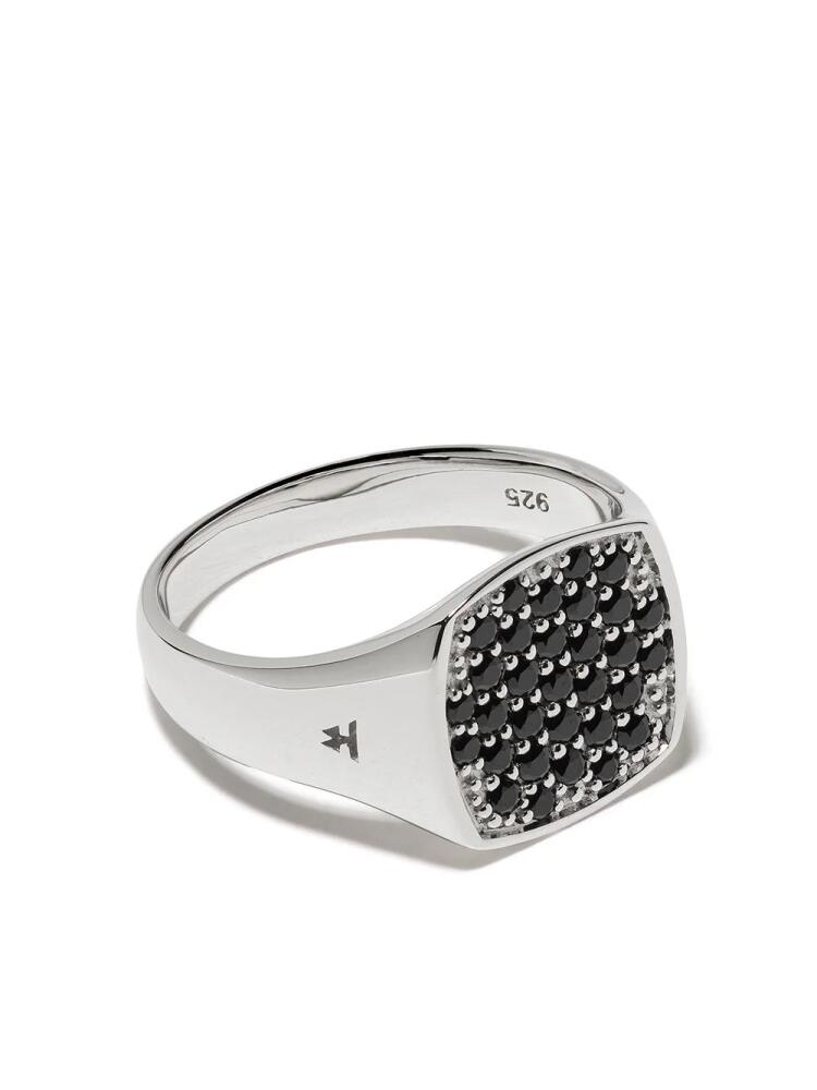 Tom Wood mini cushion spinel ring - Silver Cover