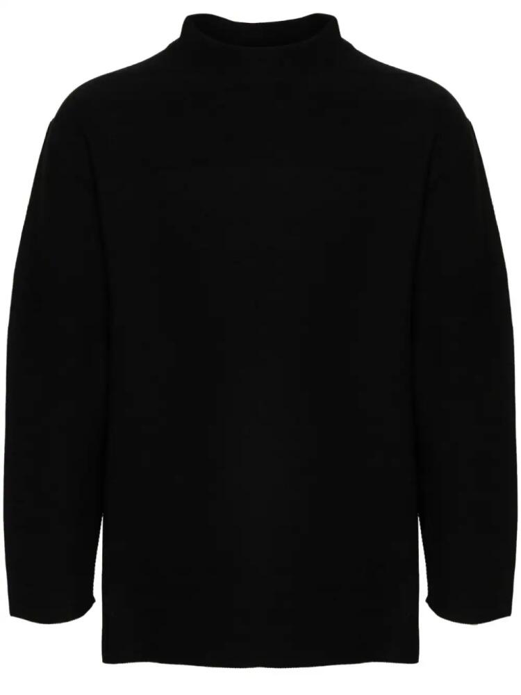 CFCL piqué mock jumper - Black Cover