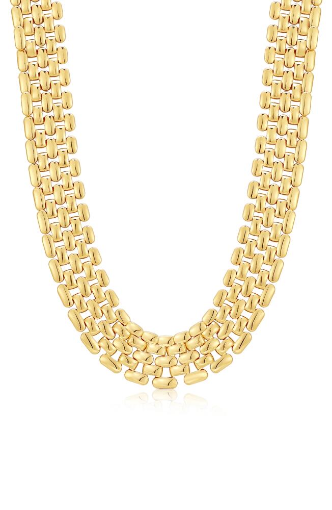 Luv AJ Celine Chain Link Necklace in Gold Cover