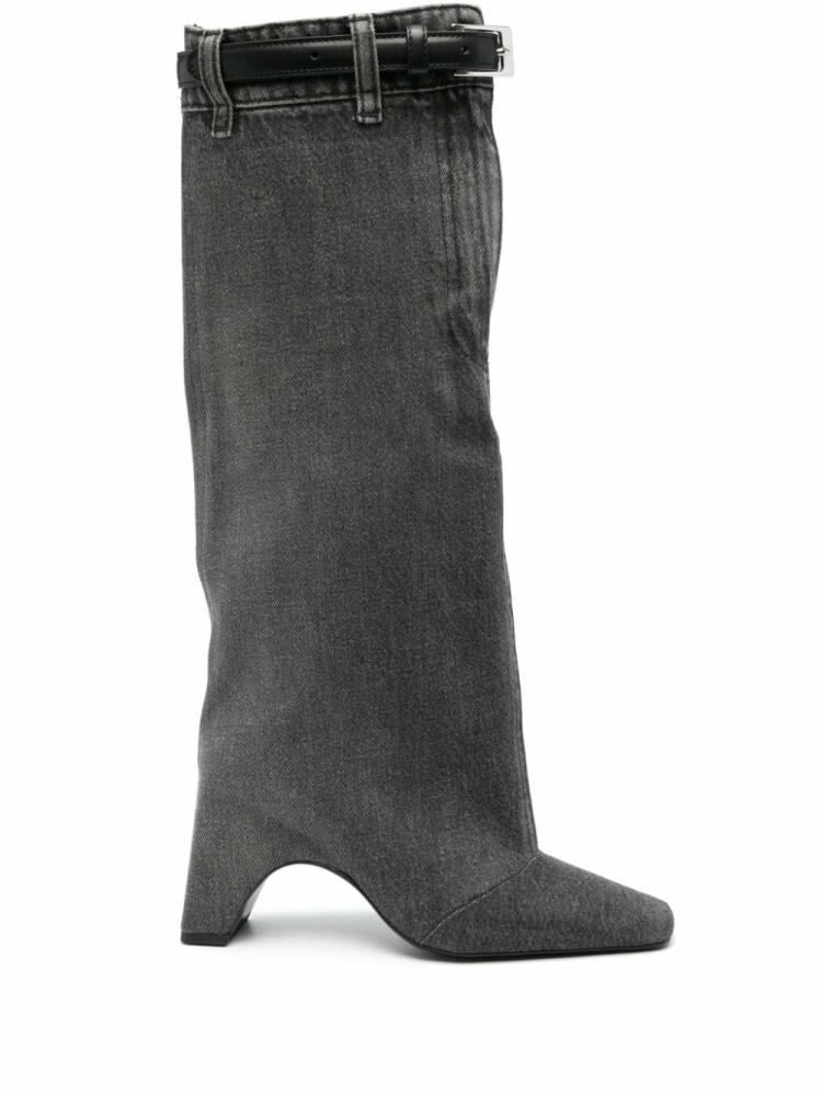 Coperni 75mm denim boots - Grey Cover