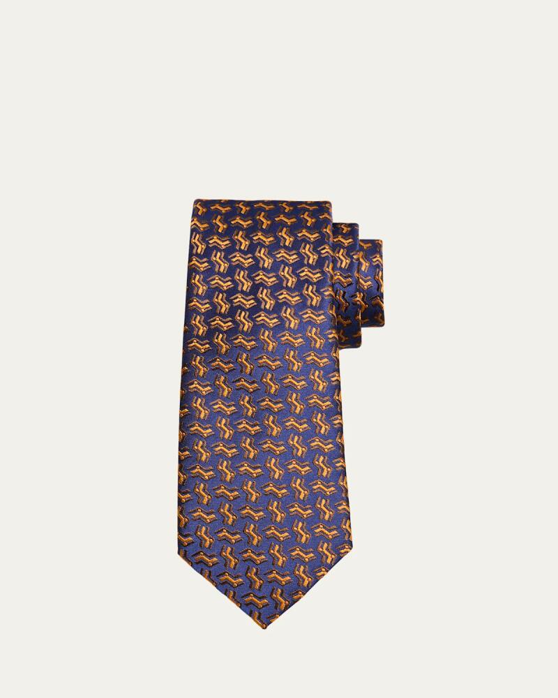 Charvet Men's Zigzags Silk Tie Cover