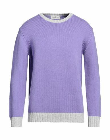 Della Ciana Man Sweater Light purple Merino Wool, Cashmere Cover