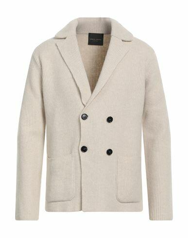 Roberto Collina Man Blazer Beige Merino Wool, Cashmere Cover