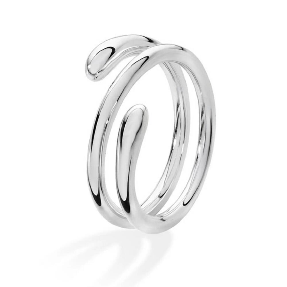 Lucy Quartermaine Coil Drop Ring in Sterling Silver Cover