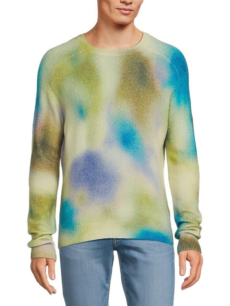 ATM Anthony Thomas Melillo Men's Tie Dye Wool Blend Sweater - Watercolor Cover