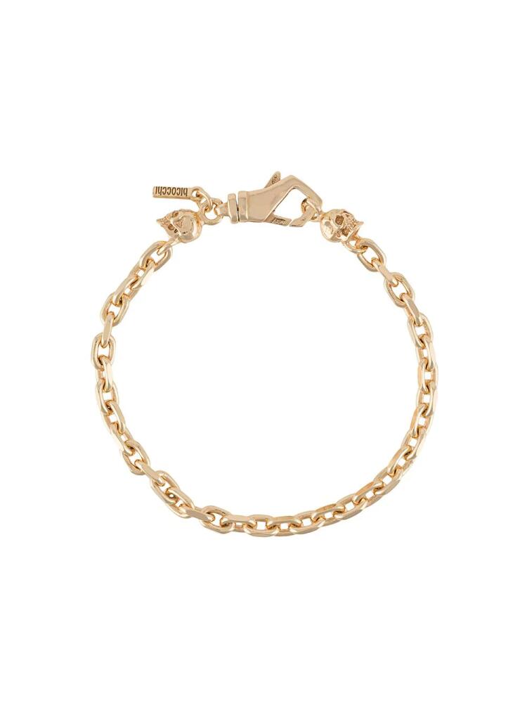 Emanuele Bicocchi skull chain-link bracelet - Gold Cover