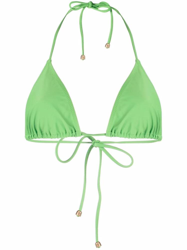 Nanushka halterneck bikini top - Green Cover