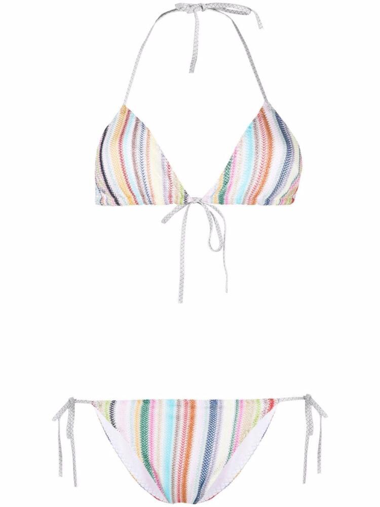 Missoni stripe-detail bikini - Blue Cover