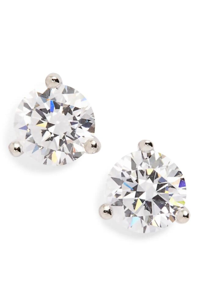 Nordstrom Cubic Zirconia Stud Earrings - 1.0ct. in Platinum Cover